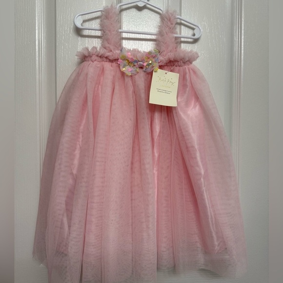 Rachel Riley Other - Rachel Riley London Pink Tulle Party Dress | Girls 4Y | Sequin Bow | NWT